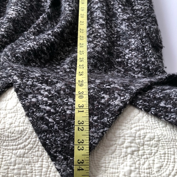 ARVIDA zigzag tweed black white knit peacoat GUC - Picture 10 of 10